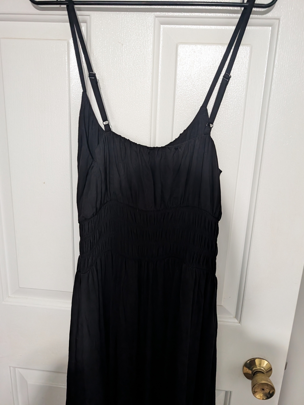Old Navy Black Strapless-Style Maxi Dress with Adjustable Spaghetti Straps